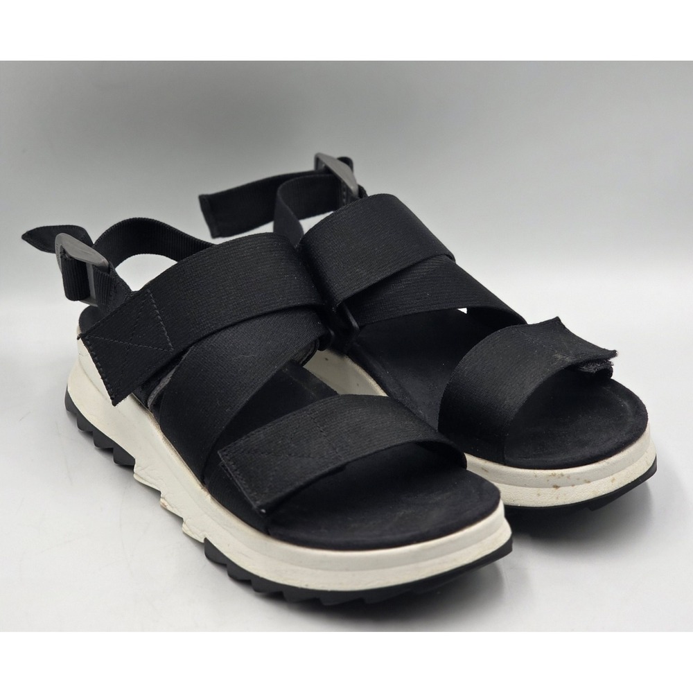 Merrell Alpine Cush Sandals Women's 8 Black Walking Comfort Sport Sandals